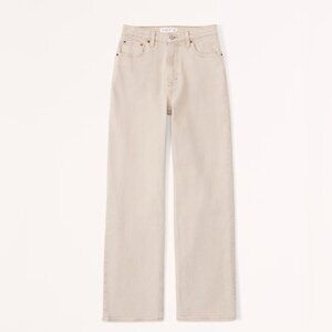 Abercrombie 90s Relaxed High Rise - Tan - 27 Curve Love